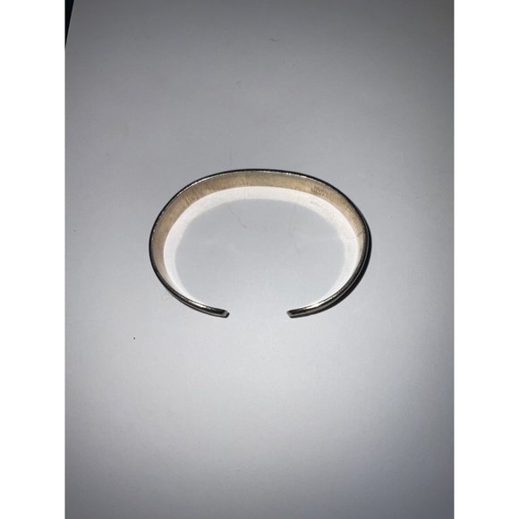 Montana Silversmiths Silver and Gold Tone Small Cuff Bracelet Tribal Design - Picture 4 of 7